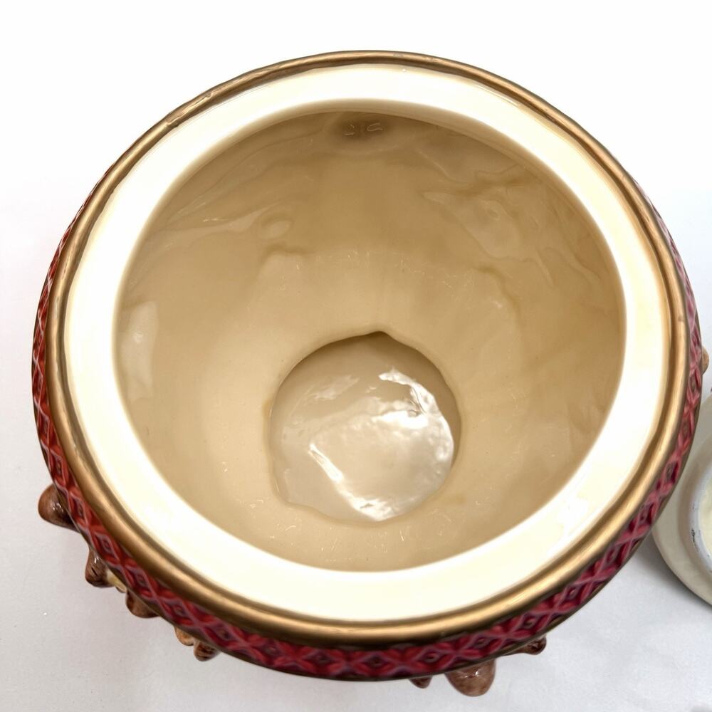 Geo Z Lefton 2001 Cardinal Collection Canister Jar & Lid Vintage Christmas - Picture 15 of 16